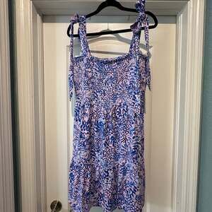 Lilly Pulitzer Kailua Smocked Dress XL NWT